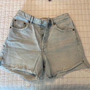 Zara light denim shorts